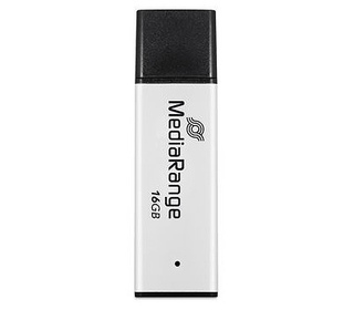 MediaRange MR1899 lecteur USB flash 16 Go USB Type-A 3.2 Gen 1 (3.1 Gen 1) Noir, Argent