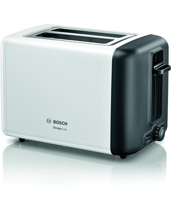 Bosch TAT3P421DE grille-pain 2 part(s) 970 W Noir, Blanc