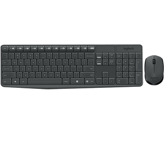 Logitech MK235 clavier Souris incluse Universel RF sans fil Portuguais Gris