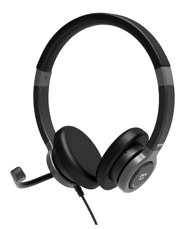Port Designs 912001 écouteur/casque Avec fil Arceau Bureau/Centre d'appels USB Type-C / USB Type-A Noir