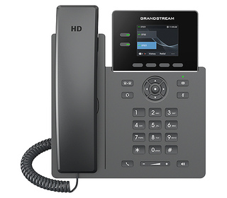 Grandstream Networks GRP2610P téléphone fixe Noir 2 lignes TFT