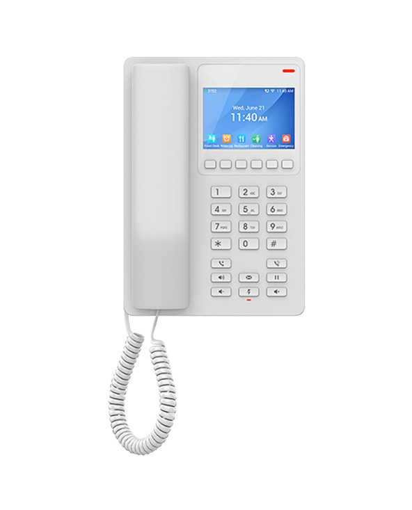 Grandstream Networks GHP630W téléphone fixe Blanc 2 lignes LCD Wifi