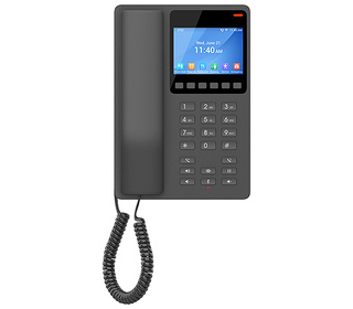 Grandstream Networks GHP631W téléphone fixe Noir 2 lignes LCD Wifi