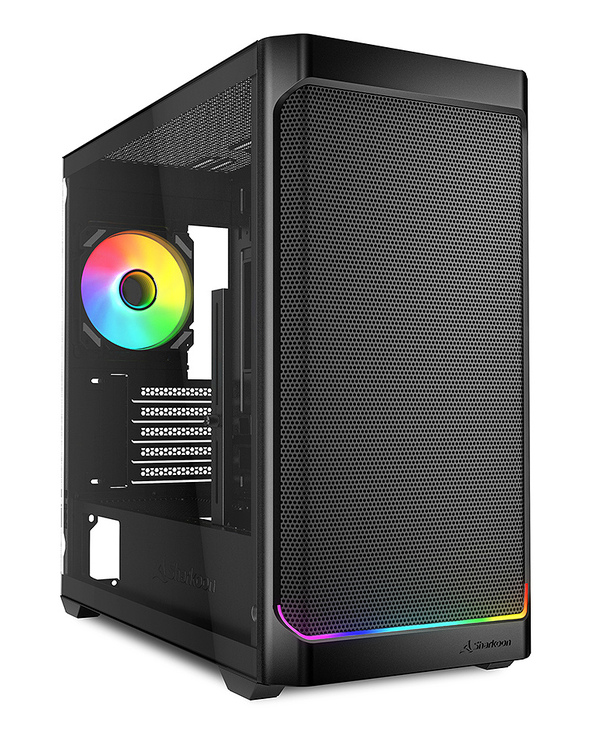 Sharkoon MK4W RGB Strip Micro Tower Noir