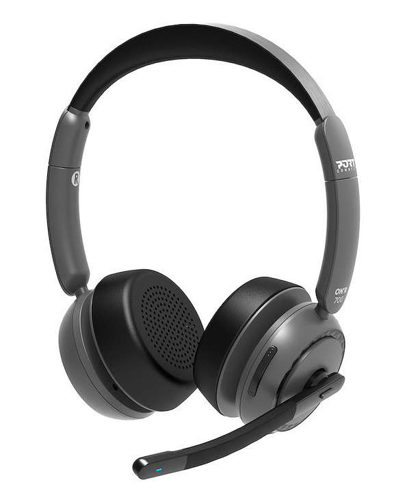 Port Designs 912003 écouteur/casque Avec fil &sans fil Arceau Bureau/Centre d'appels Bluetooth Socle de chargement Noir