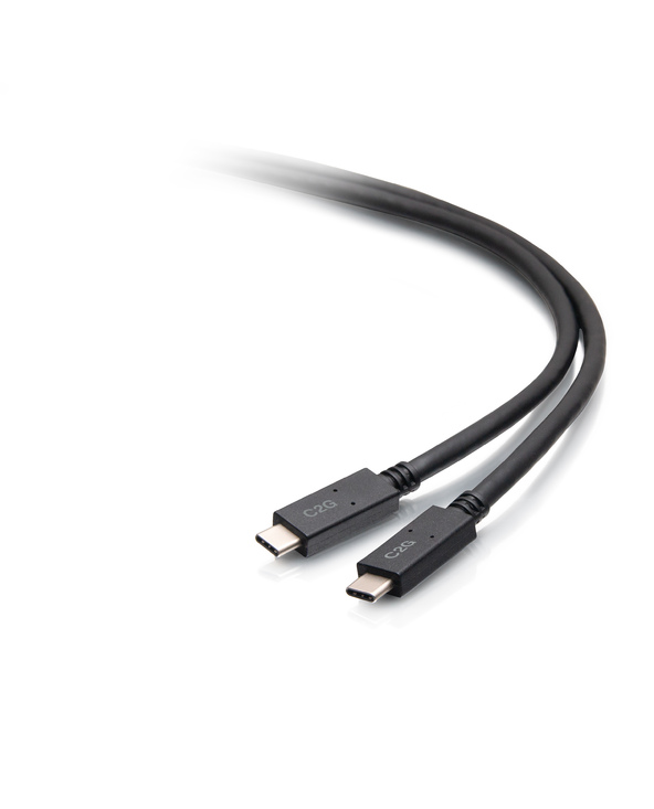 C2G Câble USB-C mâle vers USB-C mâle de 2 m (20V 3A) - USB 3.2 Gen 1 (5 Gbit/s)