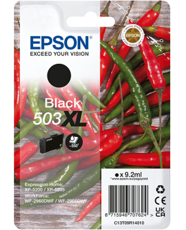 Epson 503XL cartouche d'encre 1 pièce(s) Original Rendement élevé (XL) Noir