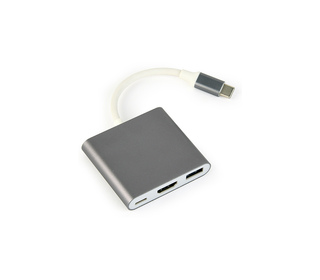 Gembird A-CM-HDMIF-02-SG adaptateur graphique USB 3840 x 2160 pixels Gris