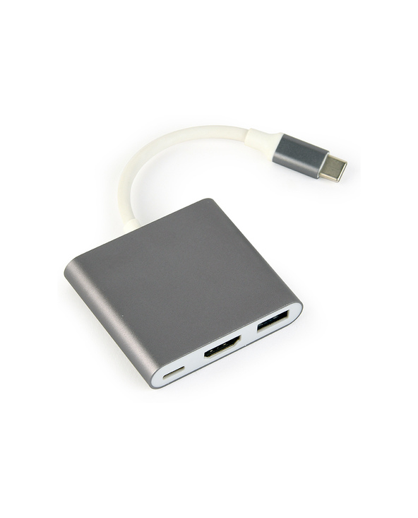 Gembird A-CM-HDMIF-02-SG adaptateur graphique USB 3840 x 2160 pixels Gris