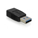 DeLOCK USB 3.0-A Adapter USB-A Noir