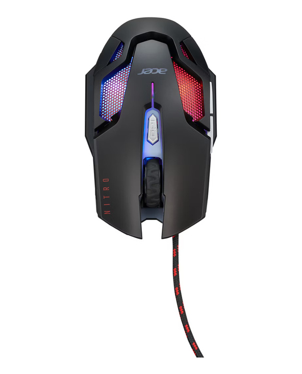 Acer Nitro Gaming NMW200 Black souris Jouer Ambidextre USB Type-A Optique 7200 DPI