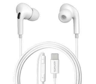 4smarts Active In-Ear Stereo Headset USB Type-C Melody Digital Basic Casque Avec fil Ecouteurs Appels/Musique Blanc