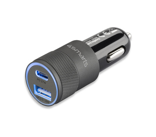 4smarts 464448 chargeur d'appareils mobiles Universel Noir Allume-cigare Auto