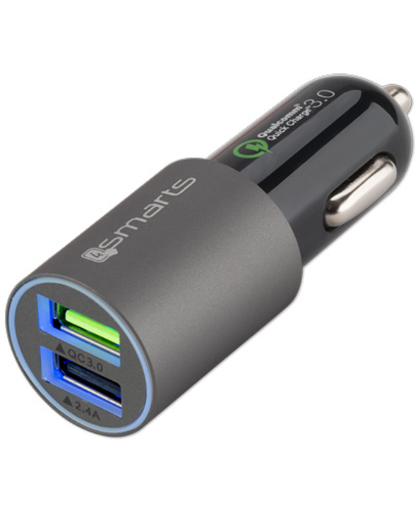 4smarts 4S464458 Universel Noir Lightning Charge rapide Auto
