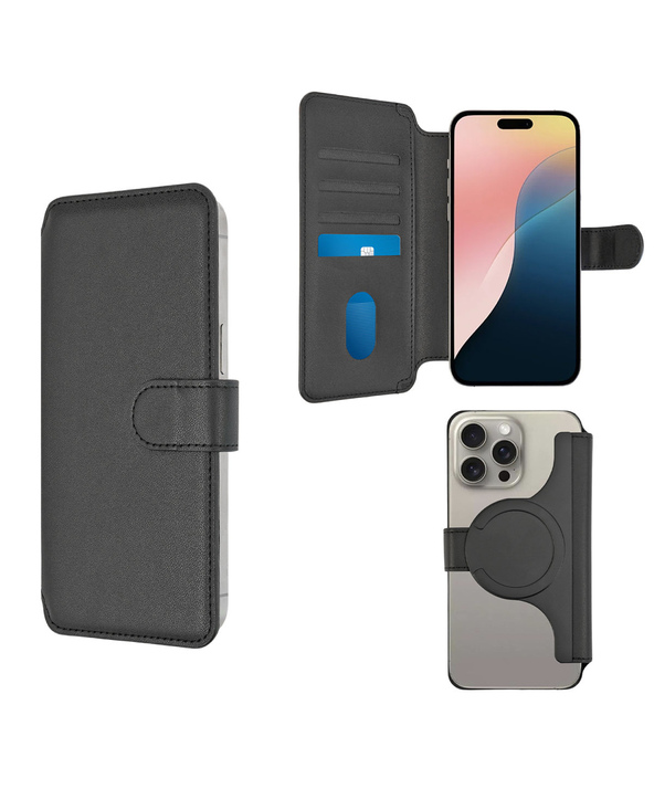 4smarts 541128 coque de protection pour téléphones portables Folio porte carte Noir
