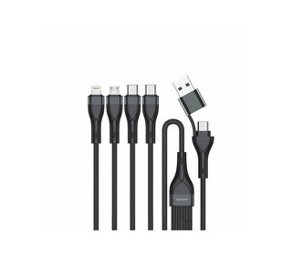 4smarts 541023 câble USB 1,2 m USB A/USB C USB C/Micro USB-A/Lightning Noir