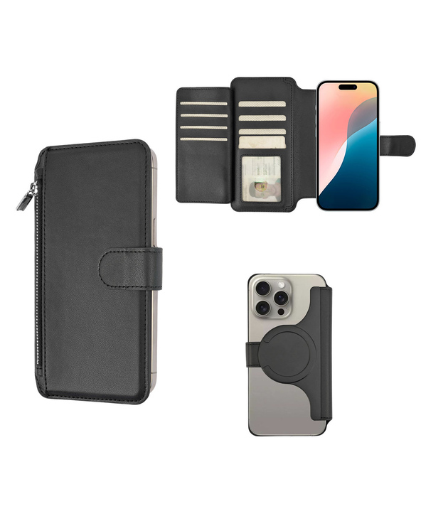 4smarts 541129 coque de protection pour téléphones portables Folio porte carte Noir