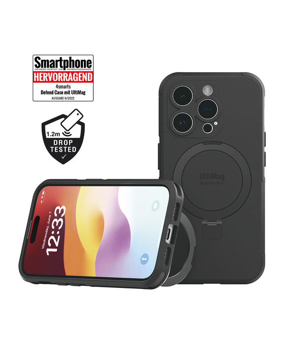 4smarts Defend Case coque de protection pour téléphones portables 15,5 cm (6.1") Noir
