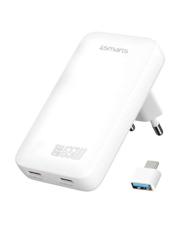 4smarts 542065 chargeur d'appareils mobiles Universel Blanc Secteur Intérieure