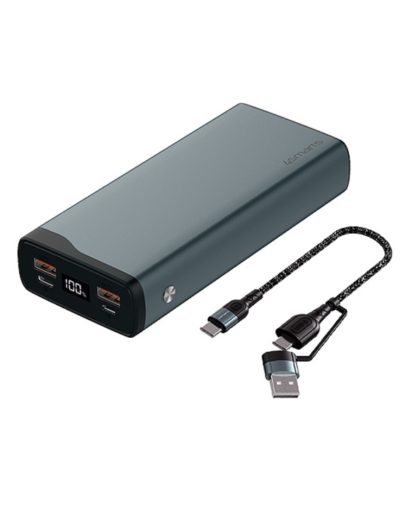 4smarts VoltHub Pro Lithium Polymère (LiPo) 20000 mAh Noir, Métallique