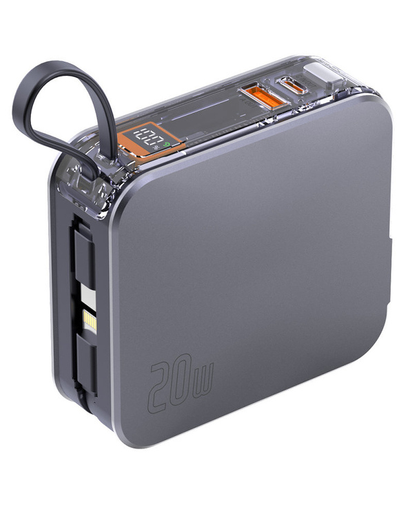 4smarts 541287 chargeur d'appareils mobiles Ordinateur portable, Smartphone, Smartwatch, Tablette, Universel Argent CC Charge ra