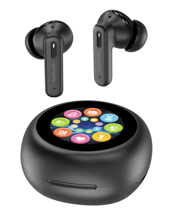 4smarts SkyBuds Pro Casque True Wireless Stereo (TWS) Ecouteurs Appels/Musique/Sport/Au quotidien USB Type-C Bluetooth Noir