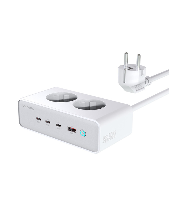 4smarts 540065 chargeur d'appareils mobiles Universel Argent, Blanc Secteur Charge rapide Intérieure