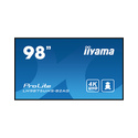 iiyama LH9875UHS-B2AG Écran d'affichage dynamique Écran plat de signalisation numérique 2,48 m (97.5") LED Wifi 500 cd/m² 4K Ult