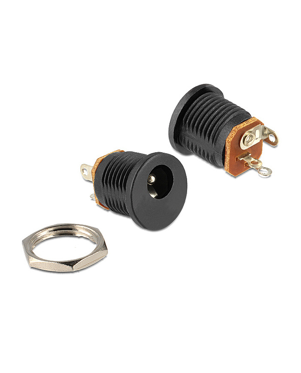 DeLOCK 65503 changeur de genre de câble DC 2.1 x 5.5 mm Noir