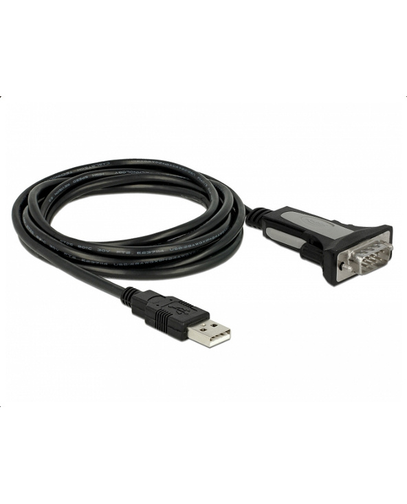 DeLOCK 65962 câble Série Noir 3 m USB Type-A DB-9