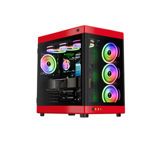 GAMDIAS NESO P1 BR unité centrale Full Tower Noir, Rouge