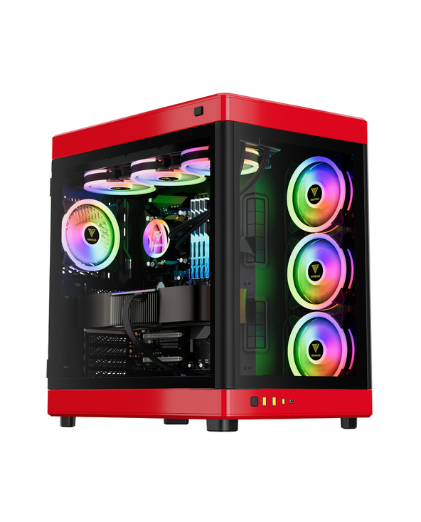 GAMDIAS NESO P1 BR unité centrale Full Tower Noir, Rouge