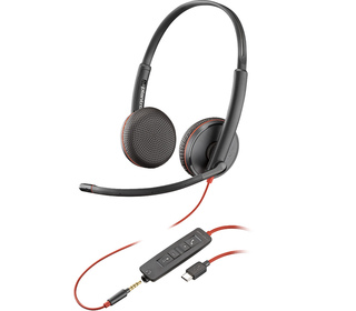 POLY Micro-casque stéréo USB-C Blackwire C3225 (lot)