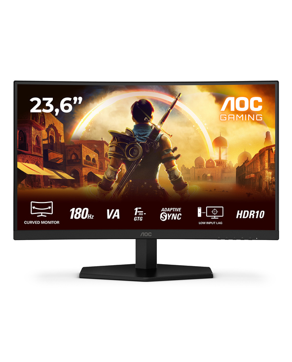 AOC G4 C24G42E 23.6" LED Full HD 4 ms Noir, Rouge