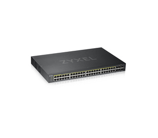 Zyxel GS1920-48HPV2 Géré Gigabit Ethernet (10/100/1000) Connexion Ethernet, supportant l'alimentation via ce port (PoE) Noir