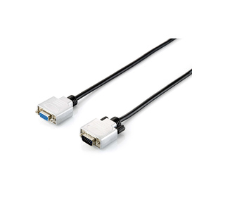 Equip 118851 câble VGA 3 m VGA (D-Sub) Noir, Argent
