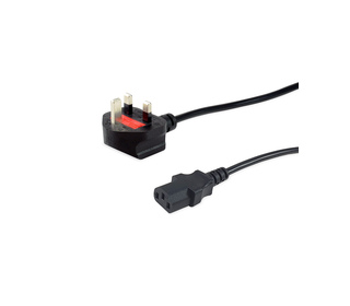 Equip 112302 câble électrique Noir IEC C13 BS 1363