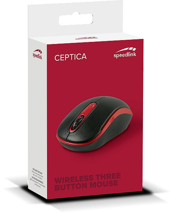 SPEEDLINK Ceptica souris Bureau Ambidextre RF sans fil Optique 1600 DPI