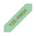 Brother TZE-RM34 ruban d'étiquette Couleur or sur menthe