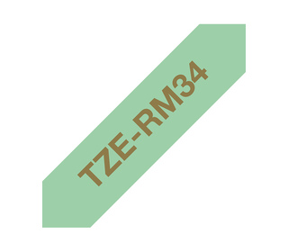 Brother TZE-RM34 ruban d'étiquette Couleur or sur menthe