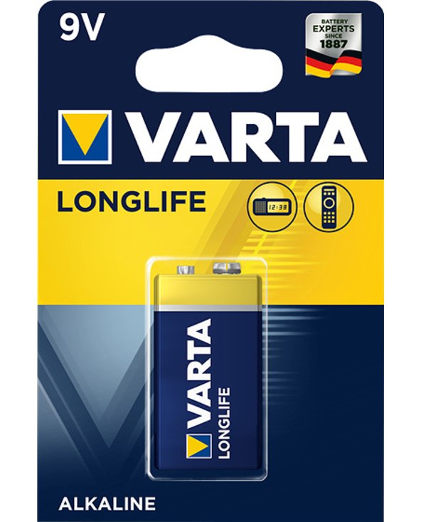 Varta Longlife Extra 9V Batterie à usage unique Alcaline