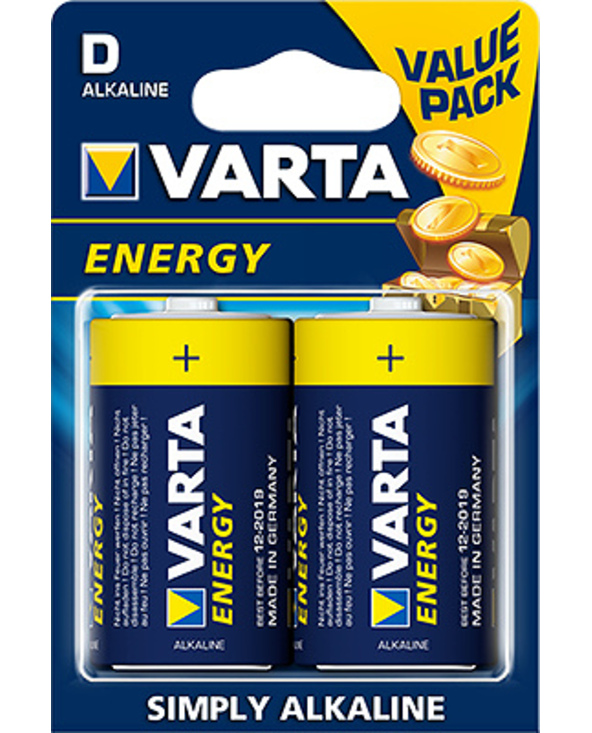 Varta 04120110412 Batterie à usage unique D Alcaline