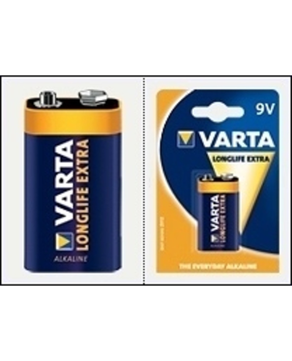 Varta Longlife Extra 9 V block Batterie à usage unique Alcaline