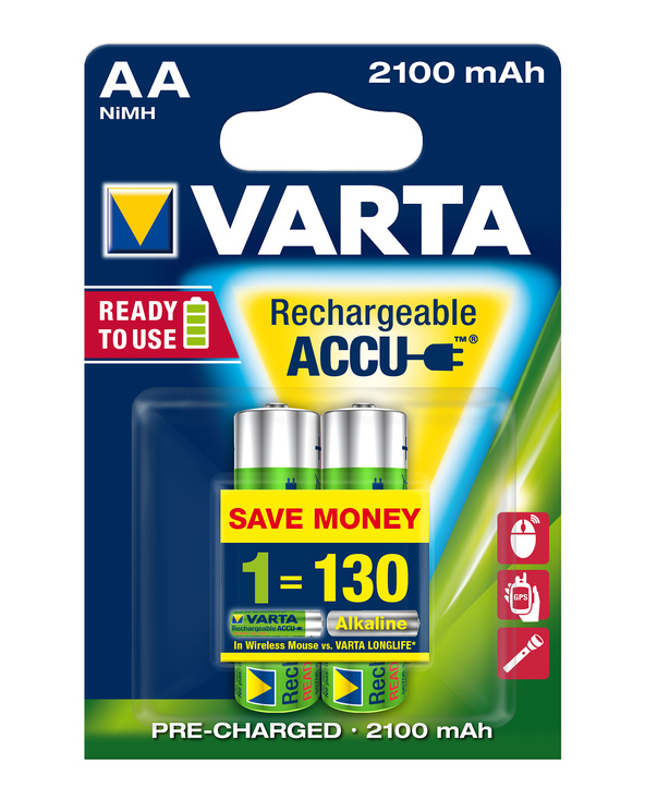 Varta Longlife Batterie rechargeable AA Hybrides nickel-métal (NiMH)