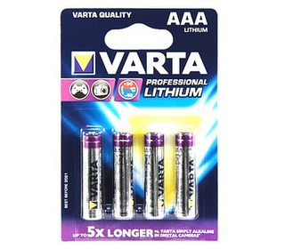 Varta 4x AAA Lithium Batterie à usage unique