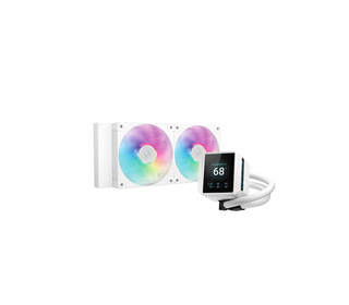 DeepCool Mystique 240 WH ARGB Processeur Refroidisseur de liquide tout-en-un 12 cm Blanc 1 pièce(s)