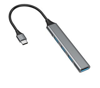 4smarts 456908 hub & concentrateur USB 3.2 Gen 1 (3.1 Gen 1) Type-C 5000 Mbit/s Gris