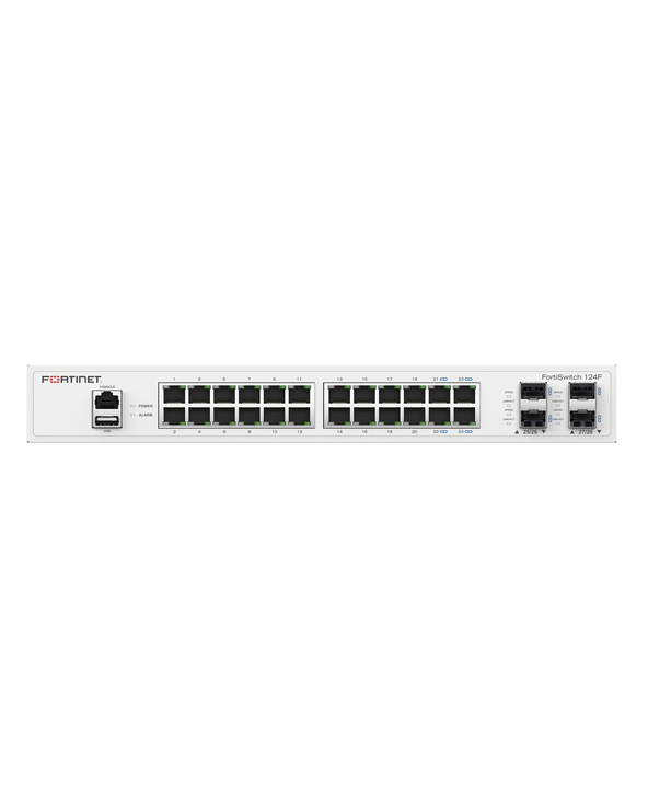 Fortinet FS-124F commutateur réseau Géré L2 Gigabit Ethernet (10/100/1000) 1U Blanc