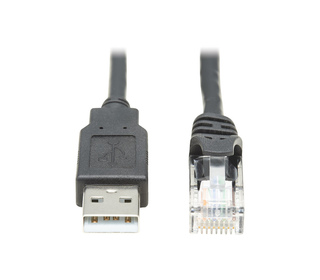 Tripp Lite U009-010-RJ45-X changeur de genre de câble RJ-45 USB 2.0 Type-A Noir