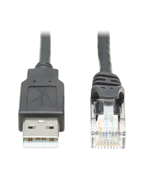 Tripp Lite U009-010-RJ45-X changeur de genre de câble RJ-45 USB 2.0 Type-A Noir